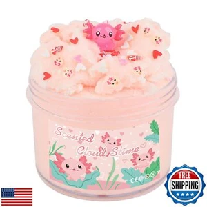 Axolotl Cloud Slime, Premium DIY Scented Slime for Boys Girls, Party Favors f - Picture 1 of 5