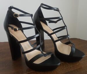 Women's Aldo Block Heel Platform Gladiator / Strappy Sandal, Size 8 (EU 41)