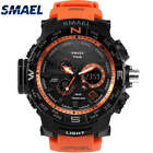 Orange Sport Watch SMAEL Brand Watches LED Digital