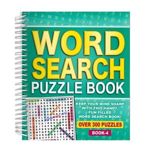 SPIRAL BOUND WORD SEARCH PUZZLE BOOK FUN FILLED - TRAVEL - OVER 300 PUZZLES