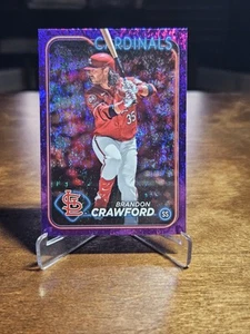 2024 Topps Update Series - Brandon Crawford #US31 Purple Holo Foilboard /799 - Picture 1 of 2