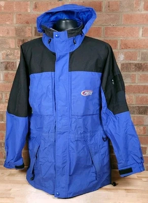 Chaqueta Richard Petty Enterprises Grande Azul Nylon Equipo Crew Cremallera Completa Nascar Foto 1 de 4