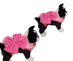 Dog Pink Bow Harness Size Small/ Med - Picture 1 of 5