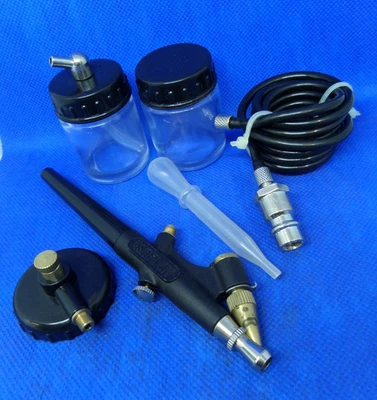 Basic Airbrush Set Mini Air Brush Kit Artist Crafts Airbrush Hobby Spray Gun - Image 1 of 4