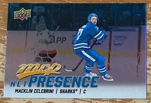 2025-26 Upper Deck MVP Macklin Celebrini Net Presence Insert Card!! - Picture 1 of 2