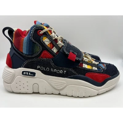 Polo Sport Ralph Lauren High-Top Sneakers PS 100-SK-HTL Men Size 9.5 - Image 1 of 4