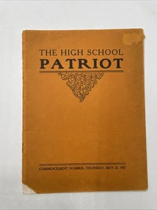 1907 Shields High School Commencement Number Seymour, Indiana The Patriot - Picture 1 of 5