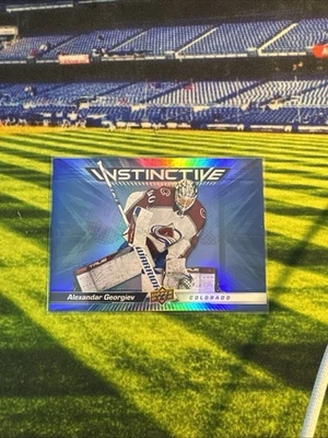 23-24 UD Series 2 Hockey Instinctive IN-9 Alexander Georgiev Colorado - Image 1 of 2