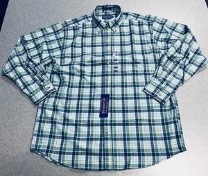 Camisa Pendleton “Sir Pendleton” Azul Verde A Cuadros 100% Lana Manga Larga—XL Alta - Imagen 1 de 6