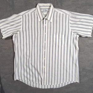 Vintage Single Stitch Tailoring Sears Men's 17.5 Lightweight Short Sleeve Shirt - Picture 1 of 6