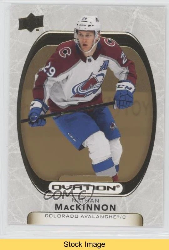 2021-22 Upper Deck Ovation Gold Foil Nathan MacKinnon #90 READ - Image 1 of 3