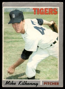 1970 O-Pee-Chee OPC Mike Kilkenny Vintage Baseball Detroit Tigers #424 Creased - Picture 1 of 2