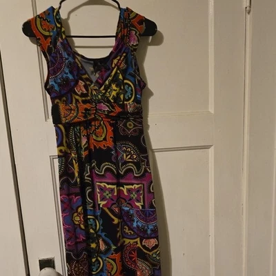 Vestido para mujer New Directions multicolor cachemir pequeño  Foto 1 de 4