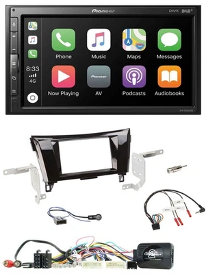 Pioneer USB Lenkrad DAB 2DIN Bluetooth Autoradio für Nissan X-Trail Qashqai 14-1 - Bild 1 von 4