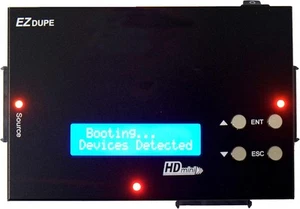 EZ Dupe 1 to 2 Festplatten Duplicator - SATA HDD SSD Cloner (HDMini) 9GB/Min - Bild 1 von 3