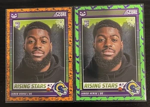 2024 Panini Score-A-Treat Jared Verse RC Green + Orange Rams Non Auto Lot - Picture 1 of 2
