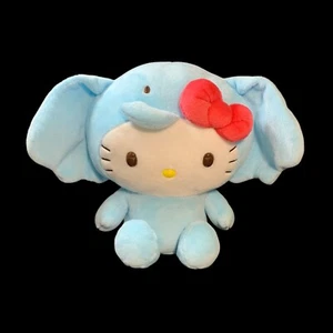 Sanrio Hello Kitty Blue Elephant Tropical Animal 7" Plush Stuffed Animal - Picture 1 of 8