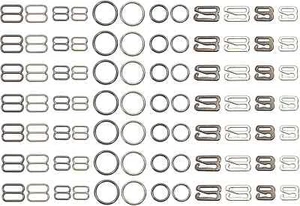 120PCS Adjustable Bra Strap Hooks for Swimwear and Lingerie, 3 Styles - Picture 1 of 7