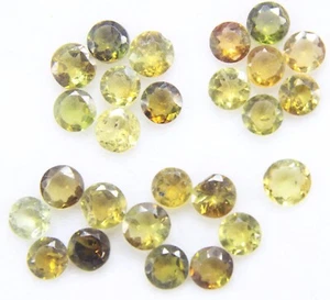 6 CT Earth Mined Not Enhanced Natural Tourmaline Lot Round Loose Gemstones 4 mm - Picture 1 of 4