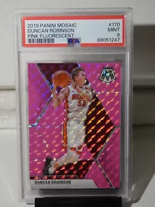 Duncan Robinson 2019-20 Panini Mosaic Pink Fluorescent RC Rookie #'d 7/10 PSA 9 - Bild 1 von 2