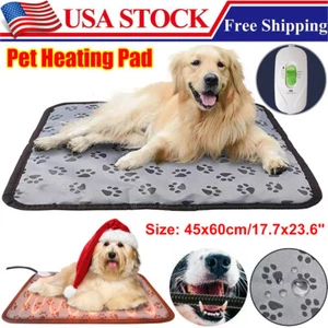 Adjustable Heating Pad for Cat Dog Pet Electric Heater Mat Warmer Bed Waterproof - Picture 1 of 12