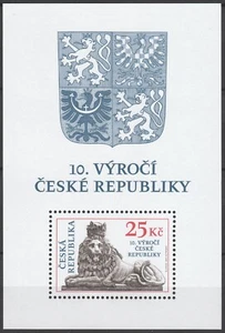 Repubblica Ceca 2003 Stemma Blocco MNH - Foto 1 di 1