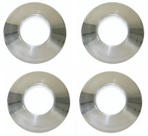 1976-1982 Corvette Wheel Spinner Cone Set of 4 Clear Anodized - Picture 1 of 1