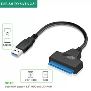 USB 3.0 auf SATA III Festplatte Adapterkabel 2,5" SSD UASP SATA HDD auf USB 3.0 - Bild 1 von 10