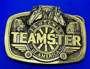 International Brotherhood Teamsters of America TCW & H 1983 Belt Buckle - Bild 1 von 19
