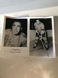 1970-71 MEDIA PRESS PICTURE ISSUE PHOTOS 8X10 - GENE UBRIACO Pittsburgh Penguins