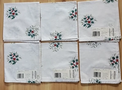 6 Pfaltzgraff Winterberry 16英寸棉质餐巾纸 — 第 1/4 张图片