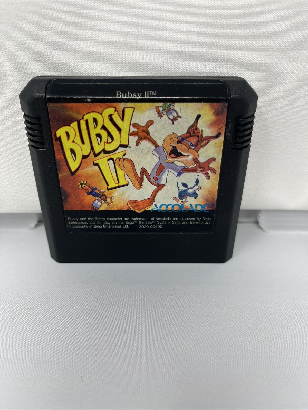 Bubsy II (Sega Genesis, 1994) Authentic Pins Cleaned TESTED Free Shipping