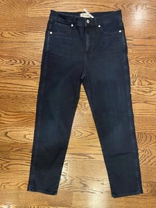 Madewell Women’s Stovepipe Denim Blue Jeans High Rise Dark Wash Sz 28 EUC - Picture 1 of 8