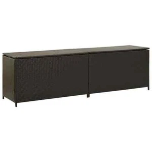 Gartenbox Poly Rattan 200x50x60 cm Braun - Bild 1 von 8