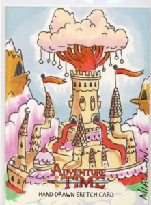 2014 Cryptozoic Adventure Time Sketch Card unknown artist Candy Castle - Picture 1 of 1