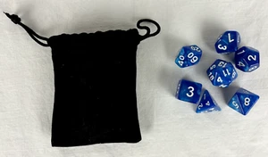 Set di 7 set di dadi blu DND nuovissimo - Foto 1 di 1