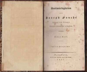 1825 Joseph Fouche Napoleon Minister Police Duca Otranto France German - Picture 1 of 7