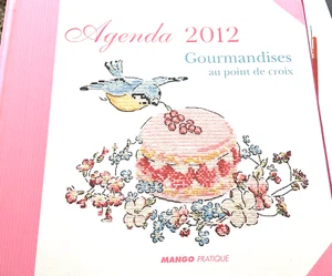 DMC Agenda 2012 Gourmandises au point de croix cross stitch book - Picture 1 of 8