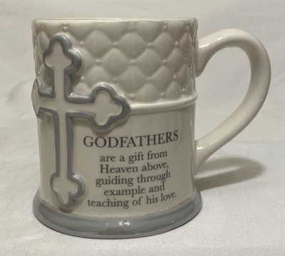 Grasslands Road Ceramic Coffee Mug Godfathers Are A Gift From Heaven White 16oz - Image 1 of 4