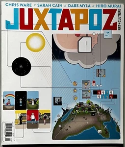 #172 May 2015 JUXTAPOZ Art & Culture Chris Ware Sarah Cain Dabs Myla Hiro Murai - Picture 1 of 3