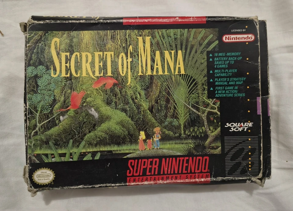 SoM | Secret Of Mana | Super Nintendo | Supernintendo | SNES USA Ntsc | SCATOLA - Immagine 1 di 4