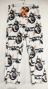 Pigiama Star Wars BB-8 bianco è così che arrotolo pantaloni lounge grandi 12-14 morbidi - Foto 1 di 8