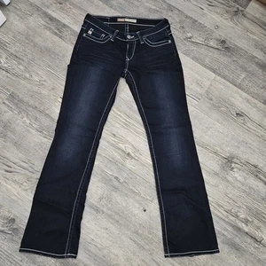 Big Star Jeans Womens 27 R Casey K Blue Low Rise Bootcut Western Denim Rodeo Y2K - Picture 1 of 6