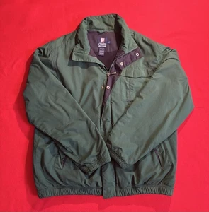 Vintage Chaps Ralph Lauren Jacket Mens Large Green Full Zip And Button - Picture 1 of 7