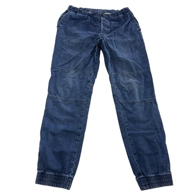 American Apparel Pants Womens XS Blue Denim Elastic Waist Jogger Made in USA - Image 1 of 4