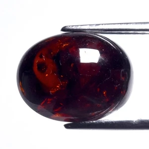 💎 8,09ct ovaler natürlicher tiefrötlich orange Spessartit Granat - Afrika Edelstein - Bild 1 von 4