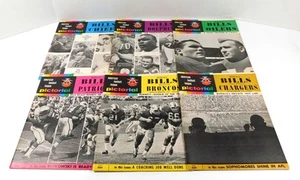 Lot of (6) Different 1966 Buffalo Bills AFL Football Programs - Picture 1 of 5