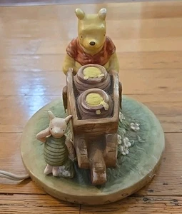 Disney Classic Pooh Lamp Light Portable Time For A Little Something Charpente - Picture 1 of 17