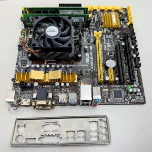 Zócalo de placa base ASUS A88XM-PLUS FM2 FM2+ 8 GB DDR3 AMD A6-5400K 3,6 GHZ PROBADO - Imagen 1 de 7