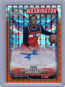 BILAL COULIBALY 2024-25 TOPPS CHROME ORANGE GEOMETRIC AUTO /25 Q1300 - Imagen 1 de 2